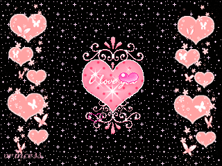 розовые сердечки